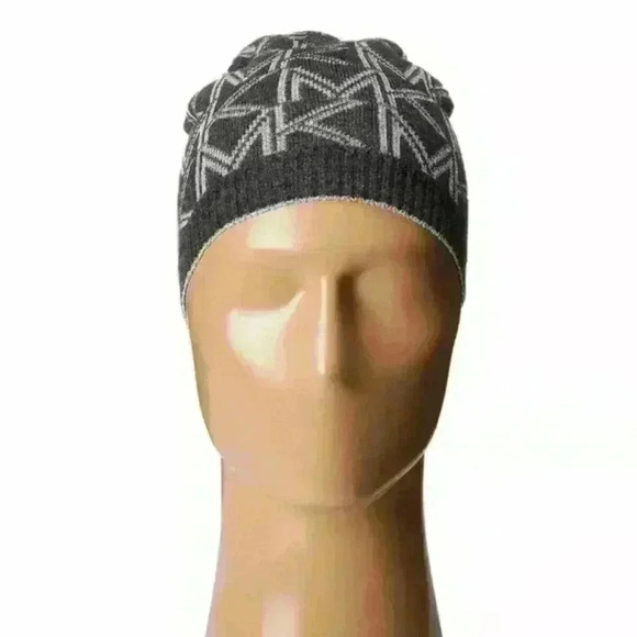 Michael Kors Women's Beanie with Metallic Logo (Black/Silver) Beanies One Size - Picture 3 of 7